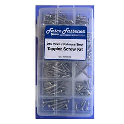 Marine Fasteners 216 Piece SS Tapping Screw Kit